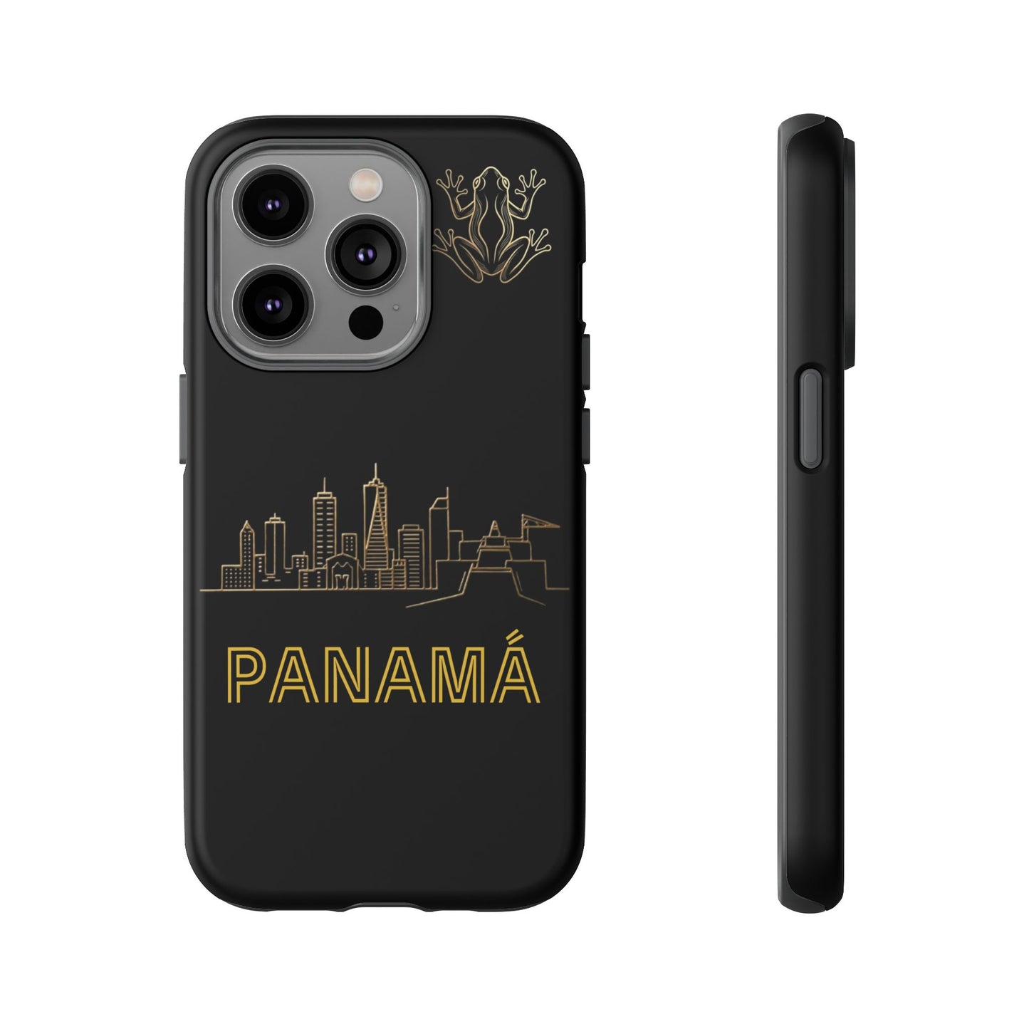 Panamá Skyline Tough Phone Case in black