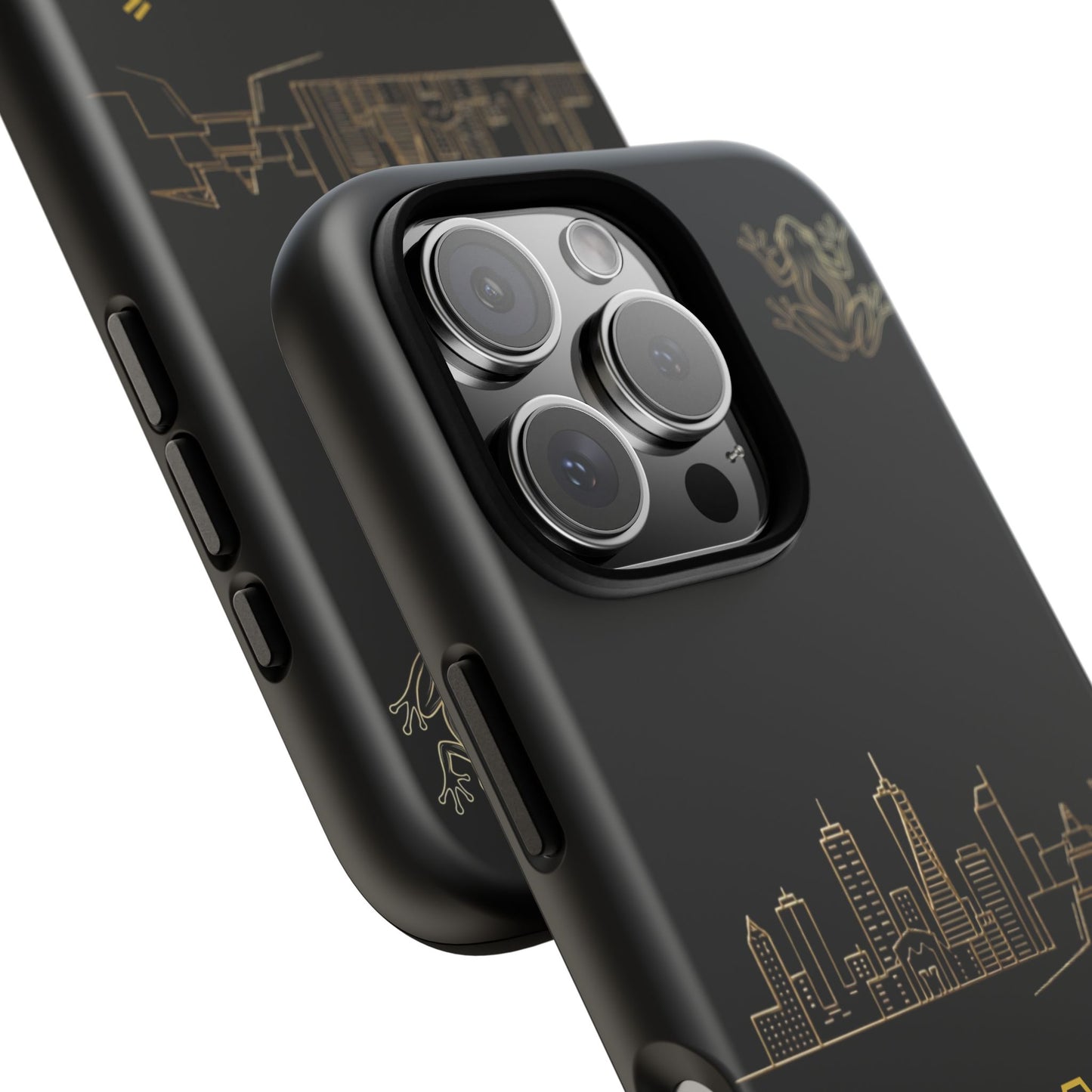 Panamá Skyline Tough Phone Case in black