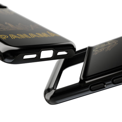 Panamá Skyline Tough Phone Case in black