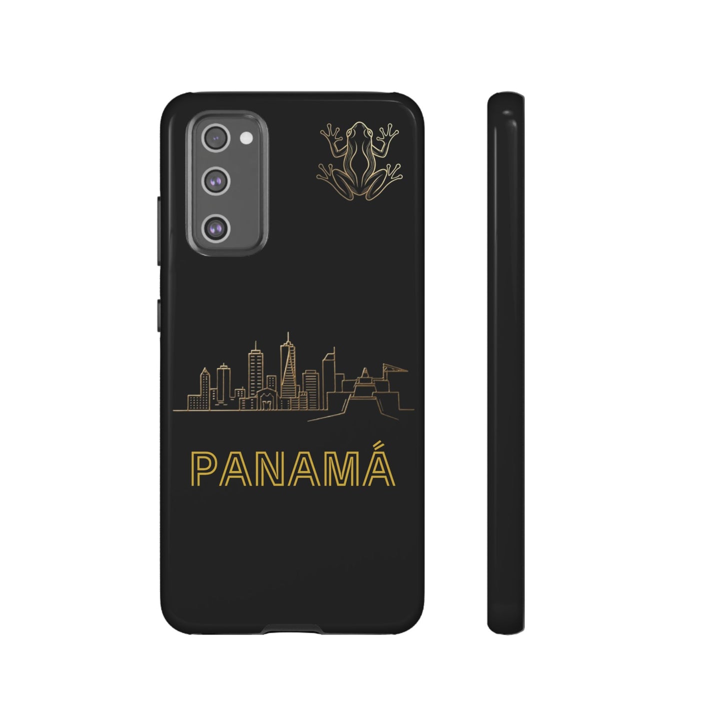 Panamá Skyline Tough Phone Case in black