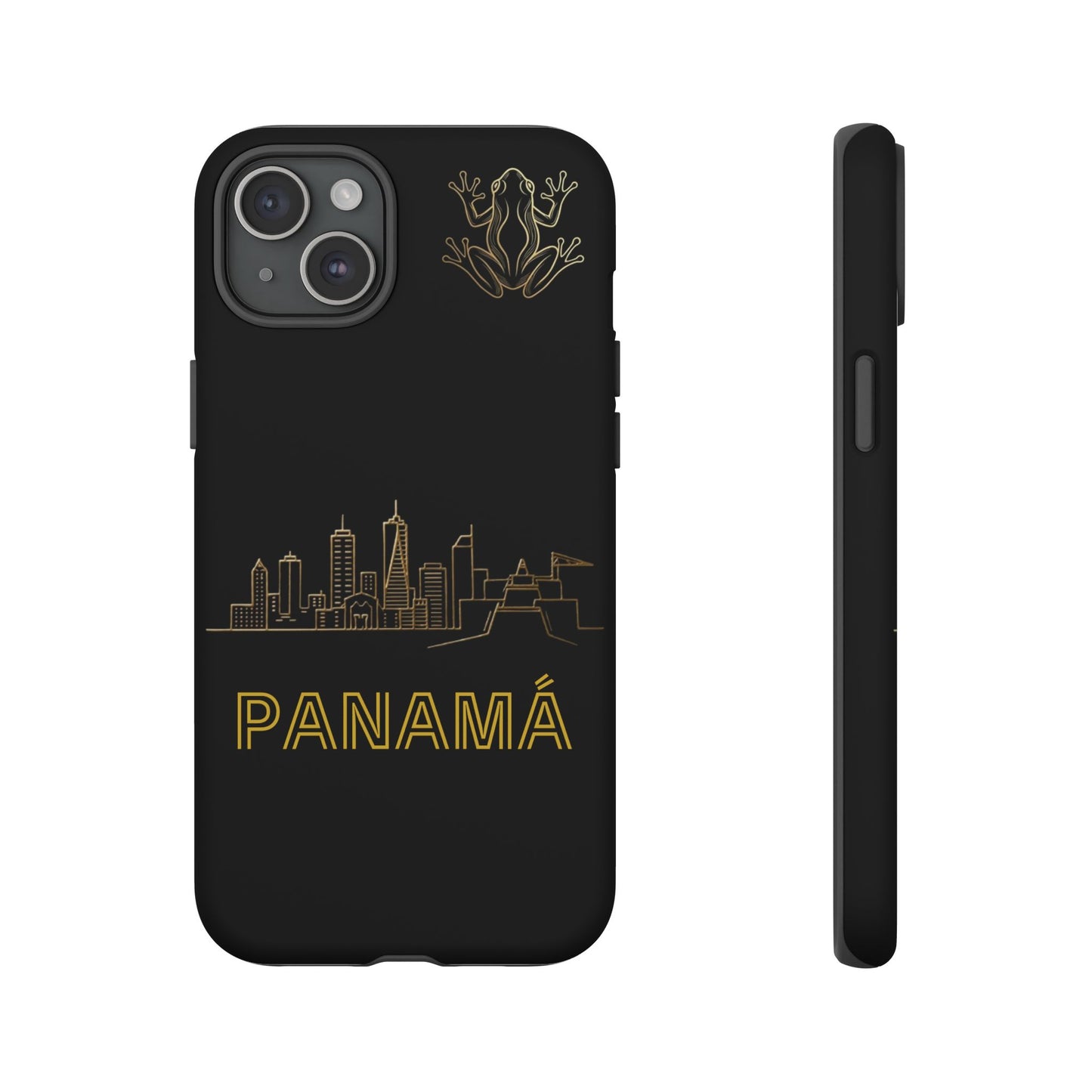 Panamá Skyline Tough Phone Case in black