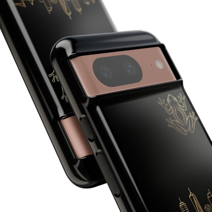 Panamá Skyline Tough Phone Case in black