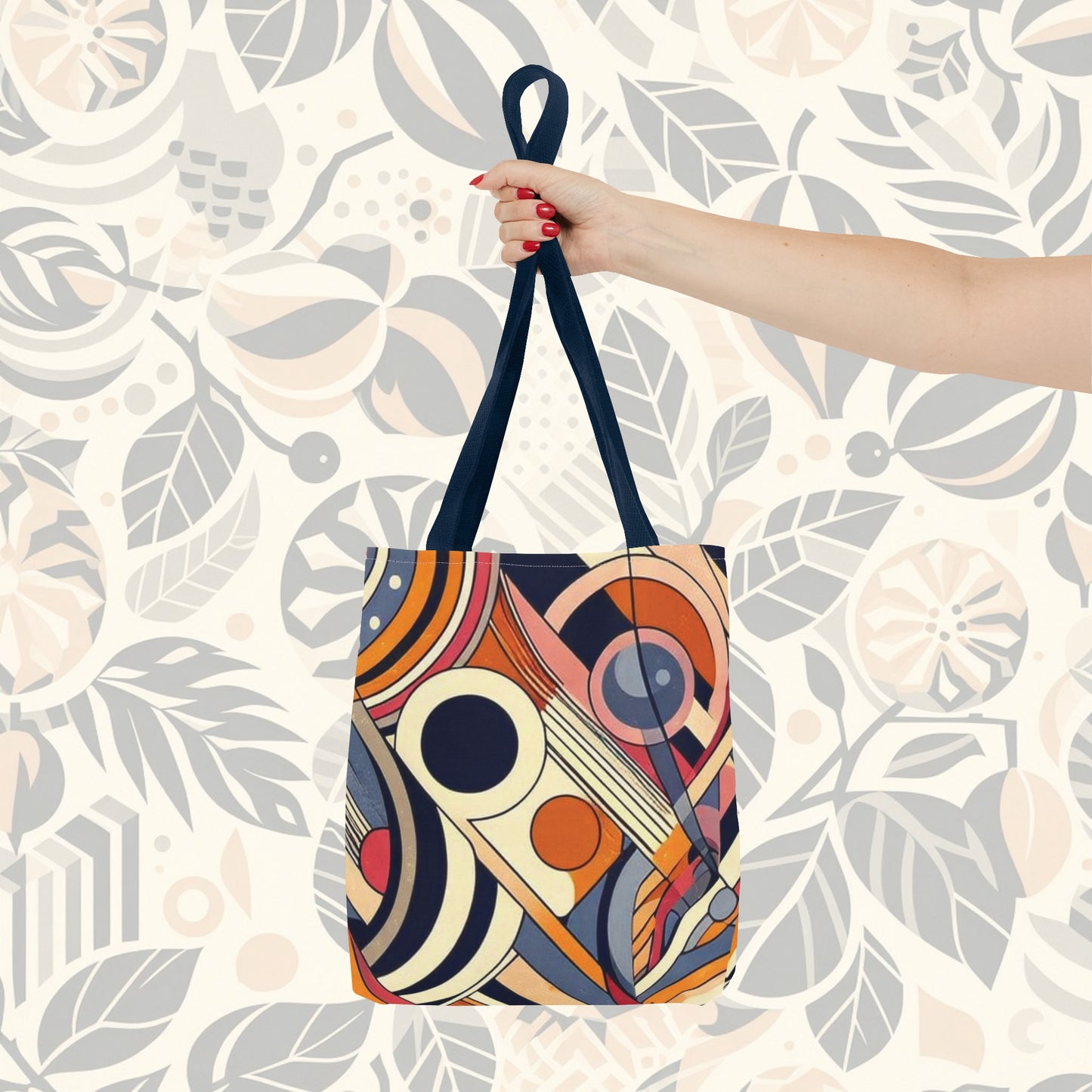 En círculos: bolso de mano con arcoíris de colores