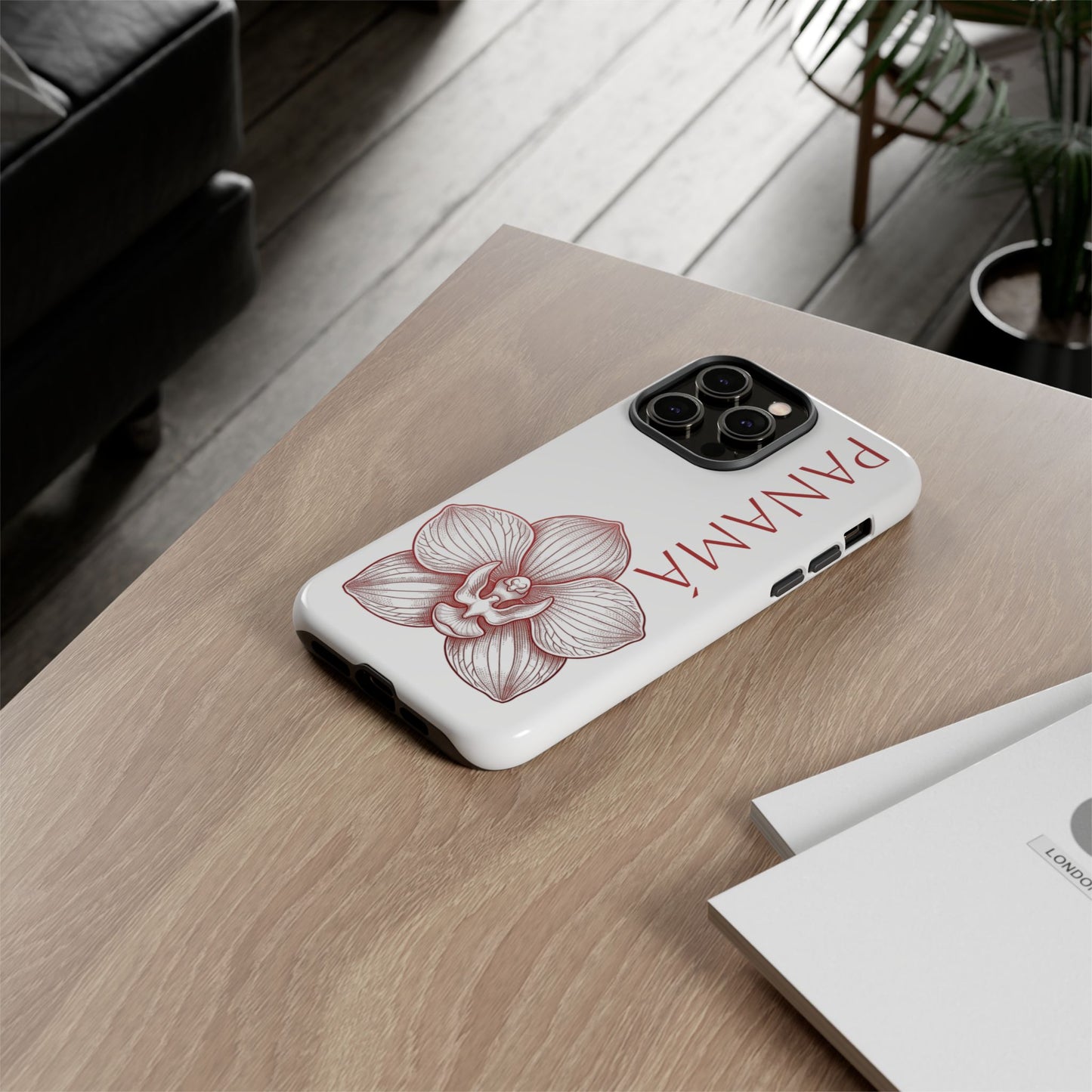 Panamá Flor del Espíritu Santo Tough Phone Case — Tropical Floral Protective Cover