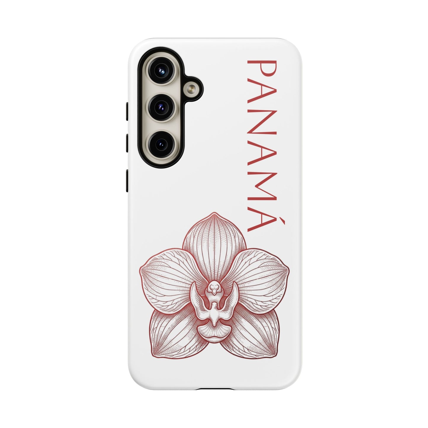 Panamá Flor del Espíritu Santo Tough Phone Case — Tropical Floral Protective Cover