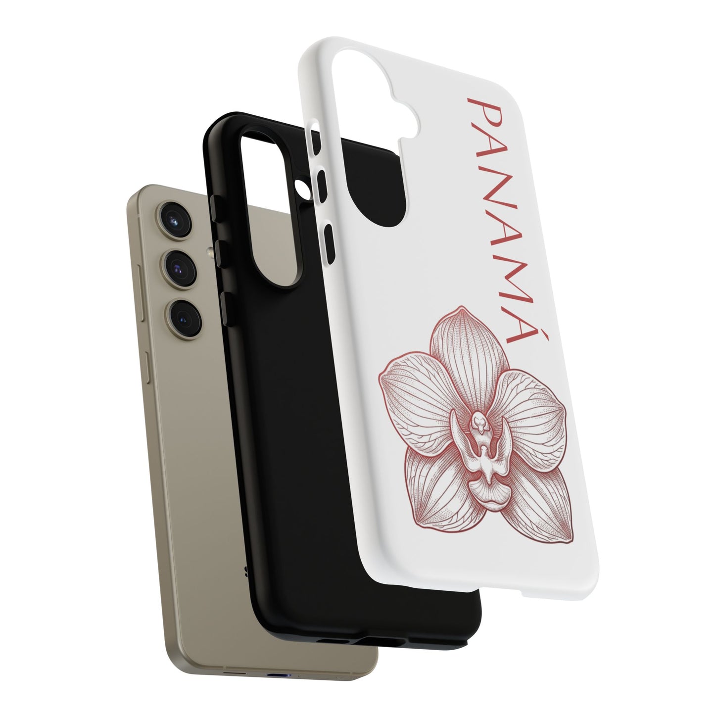 Panamá Flor del Espíritu Santo Tough Phone Case — Tropical Floral Protective Cover