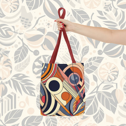 En círculos: bolso de mano con arcoíris de colores