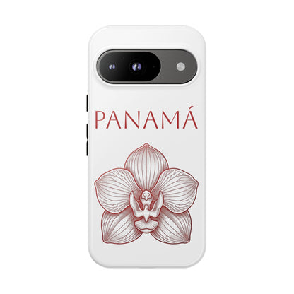 Panamá Flor del Espíritu Santo Tough Phone Case — Tropical Floral Protective Cover