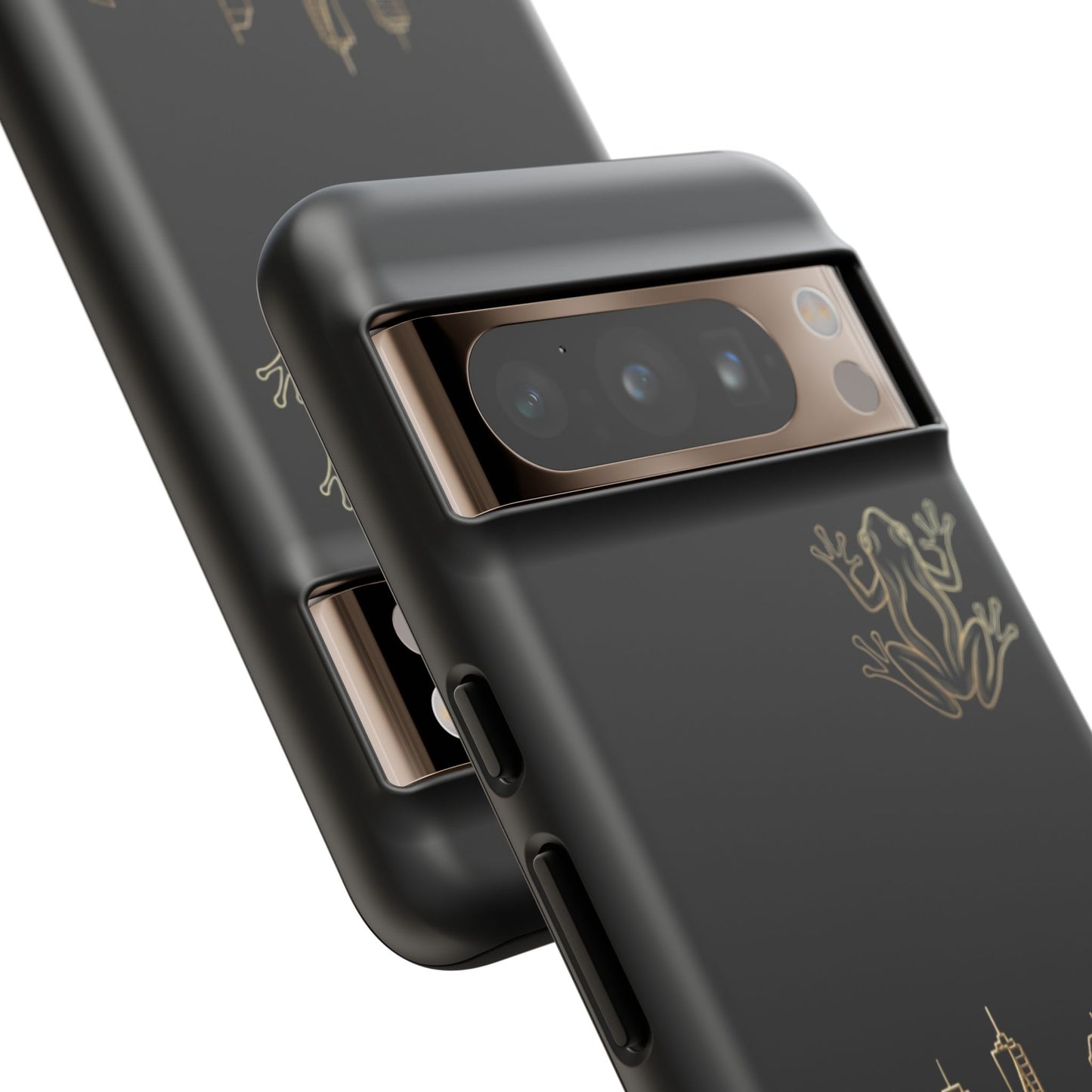Panamá Skyline Tough Phone Case in black