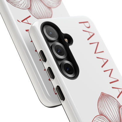 Panamá Flor del Espíritu Santo Tough Phone Case — Tropical Floral Protective Cover