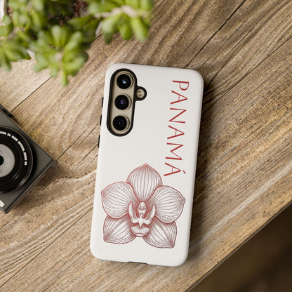Panamá Flor del Espíritu Santo Tough Phone Case — Tropical Floral Protective Cover