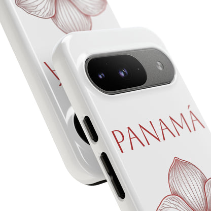 Panamá Flor del Espíritu Santo Tough Phone Case — Tropical Floral Protective Cover