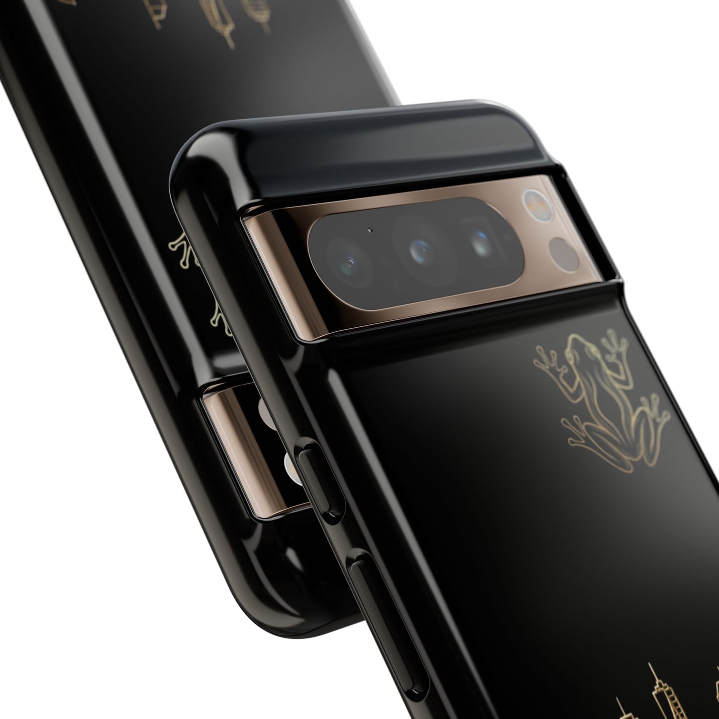 Panamá Skyline Tough Phone Case in black