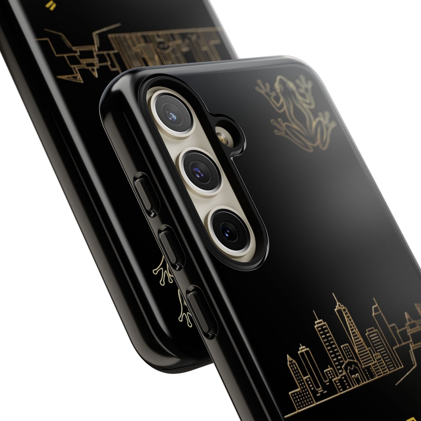 Panamá Skyline Tough Phone Case in black