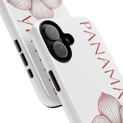 Panamá Flor del Espíritu Santo Tough Phone Case — Tropical Floral Protective Cover