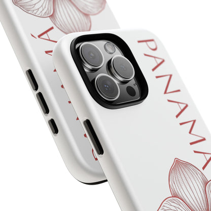 Panamá Flor del Espíritu Santo Tough Phone Case — Tropical Floral Protective Cover