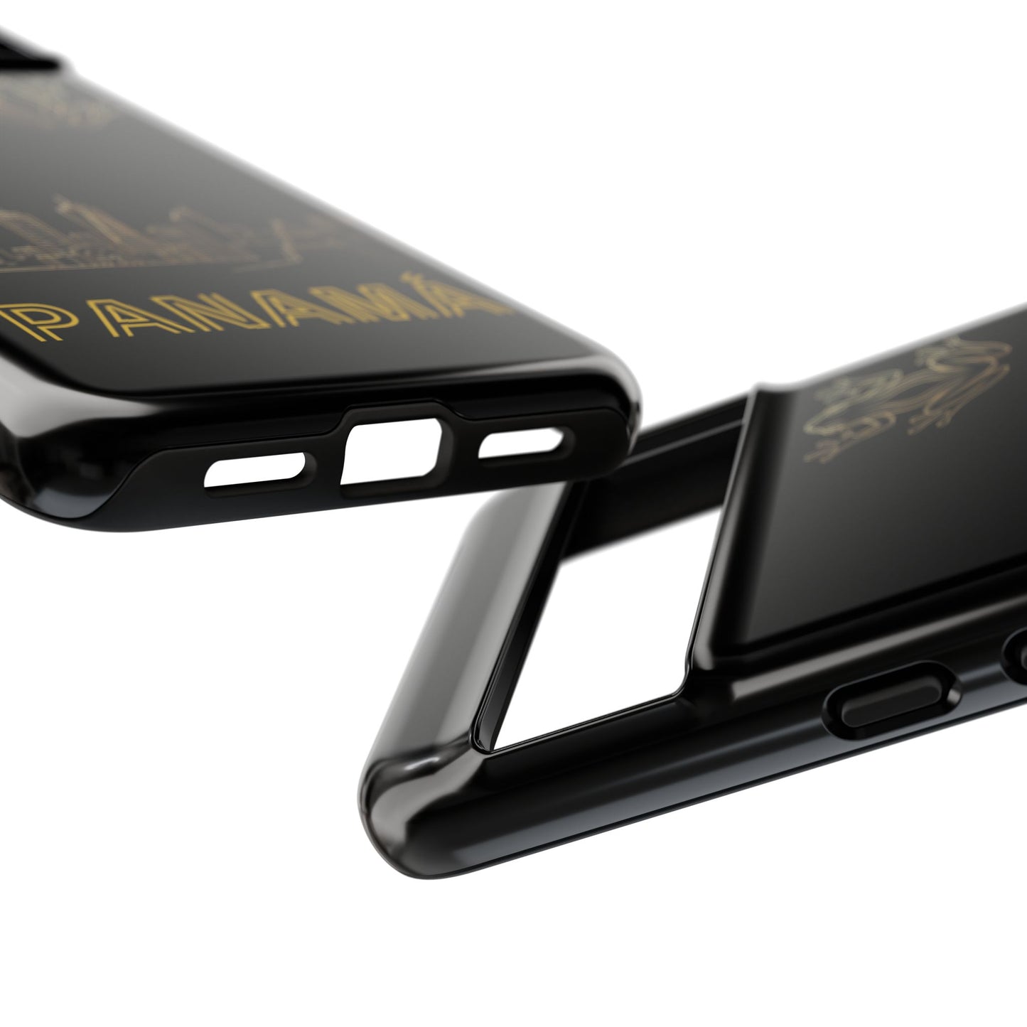 Panamá Skyline Tough Phone Case in black