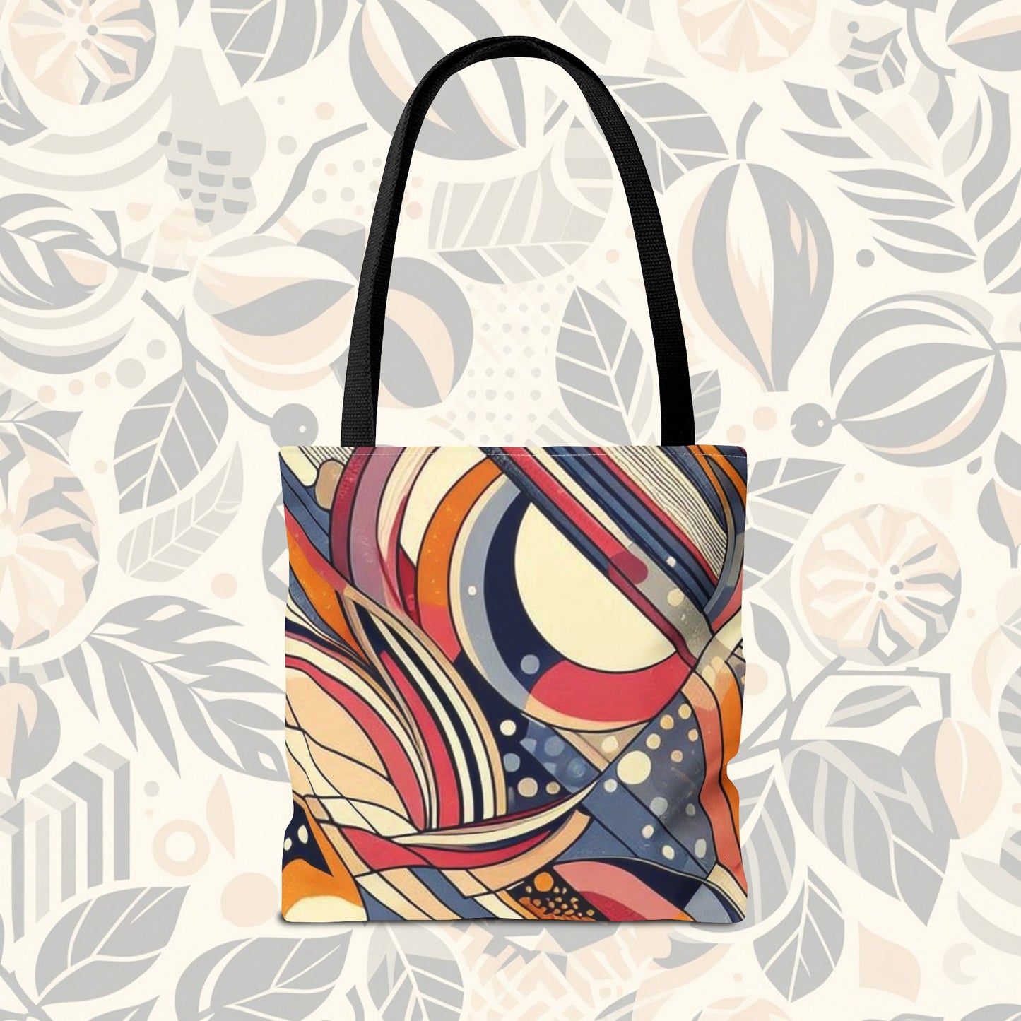 En círculos: bolso de mano con arcoíris de colores