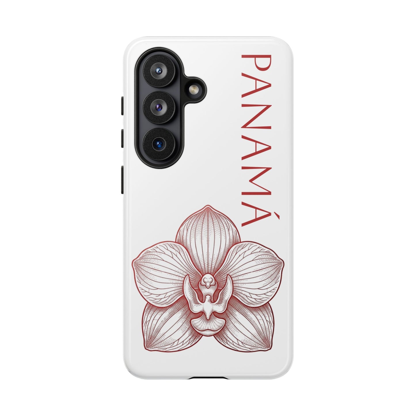 Panamá Flor del Espíritu Santo Tough Phone Case — Tropical Floral Protective Cover