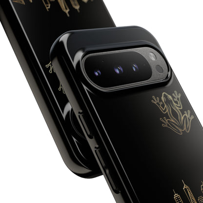 Panamá Skyline Tough Phone Case in black