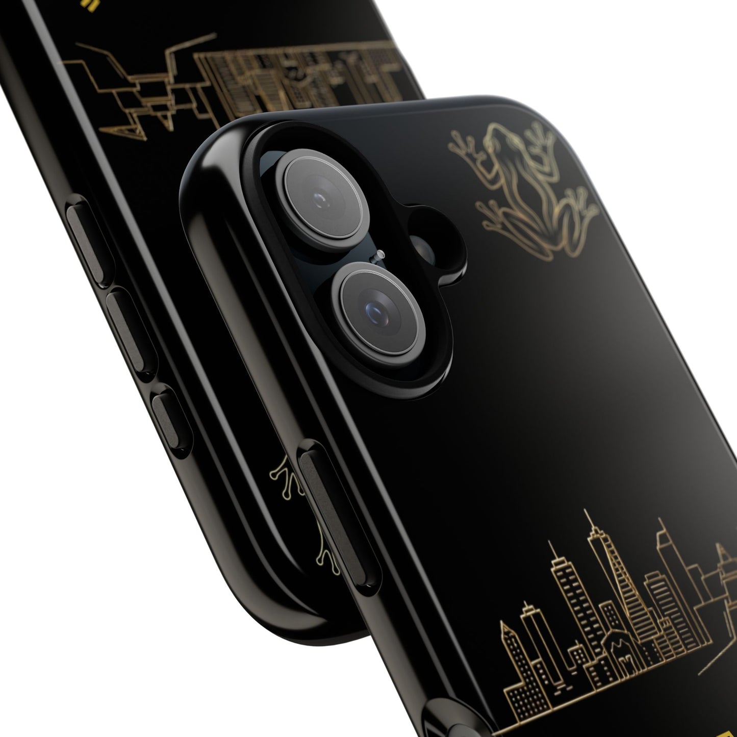 Panamá Skyline Tough Phone Case in black