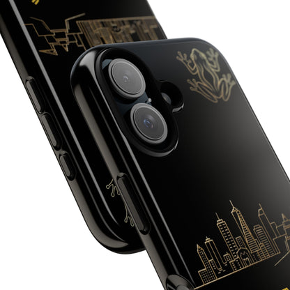 Panamá Skyline Tough Phone Case in black