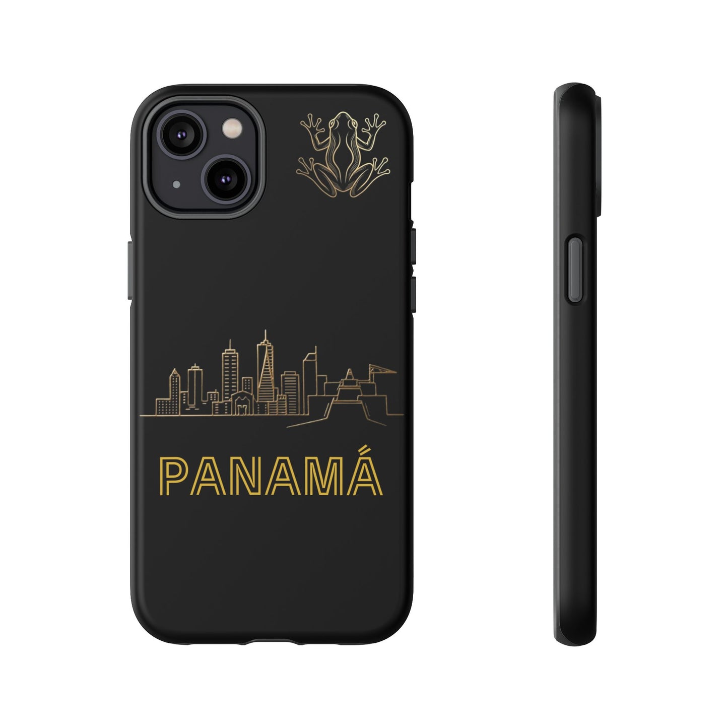 Panamá Skyline Tough Phone Case in black