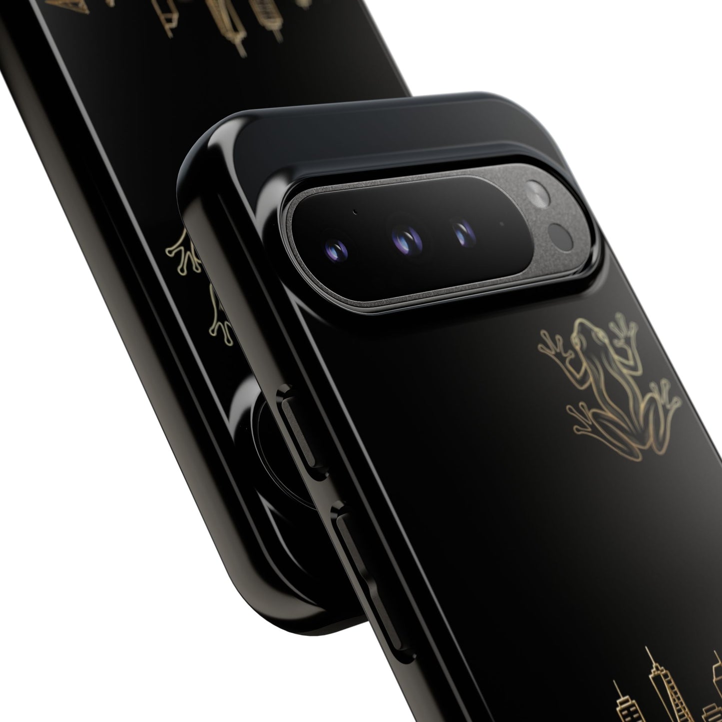 Panamá Skyline Tough Phone Case in black
