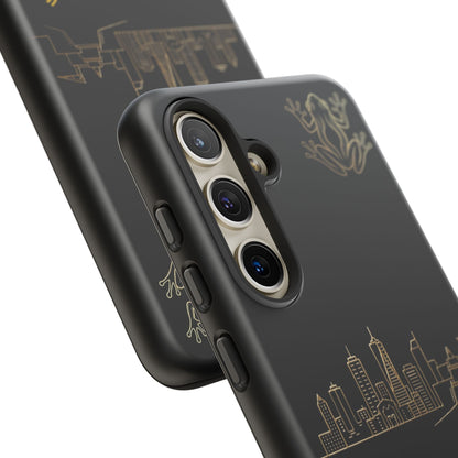 Panamá Skyline Tough Phone Case in black