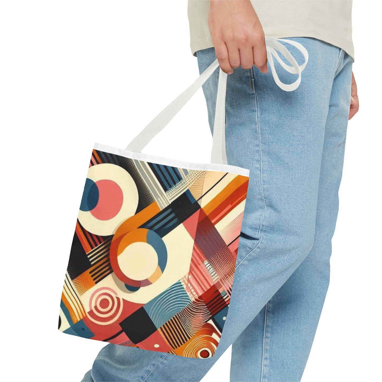 Bolso de mano con colores vibrantes del arcoíris