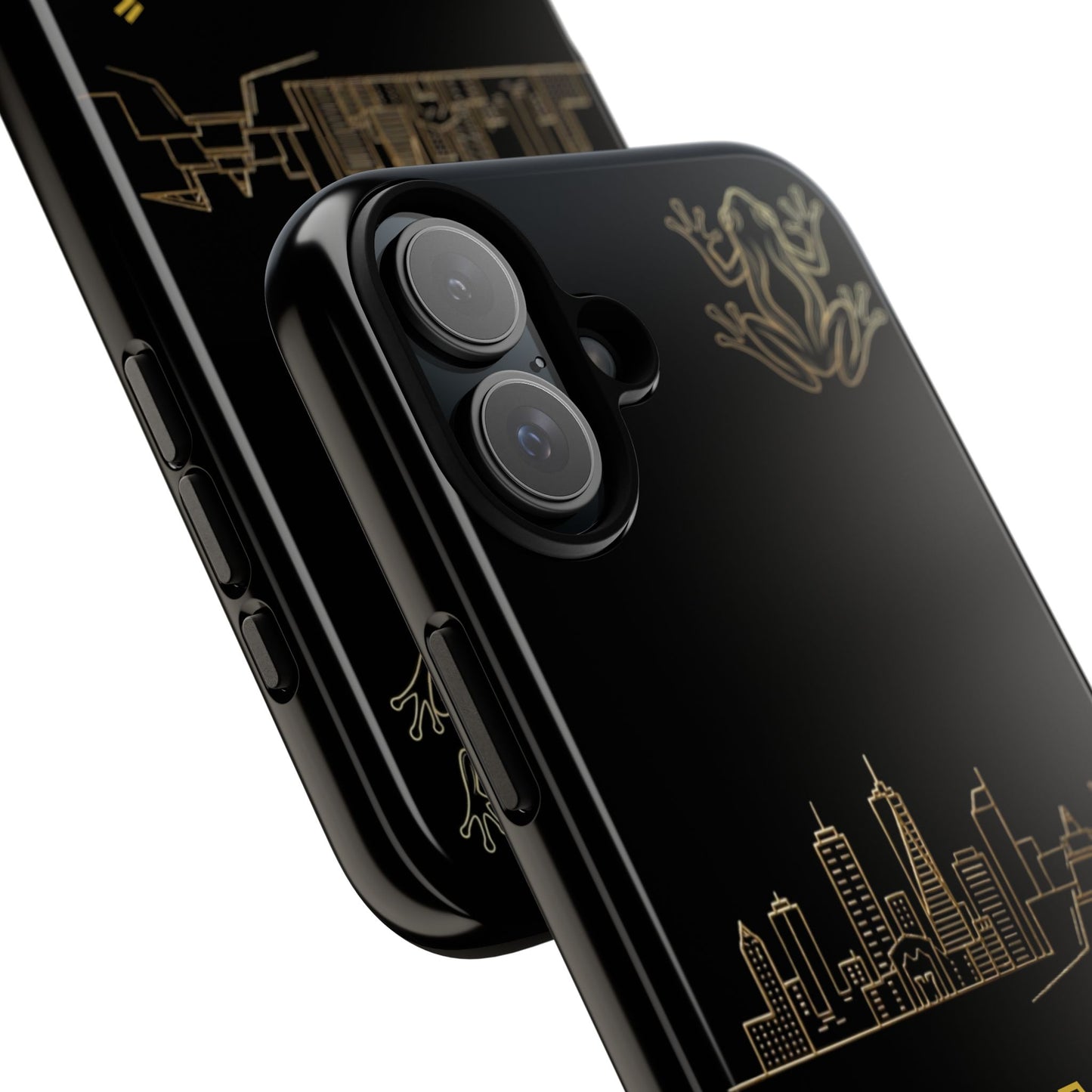Panamá Skyline Tough Phone Case in black