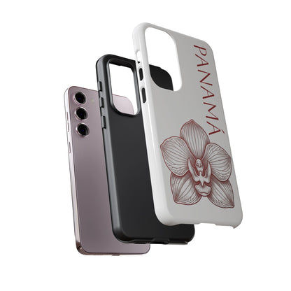 Panamá Flor del Espíritu Santo Tough Phone Case — Tropical Floral Protective Cover