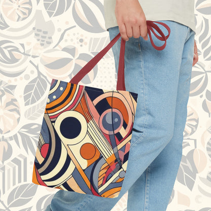 En círculos: bolso de mano con arcoíris de colores