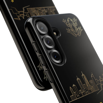 Panamá Skyline Tough Phone Case in black
