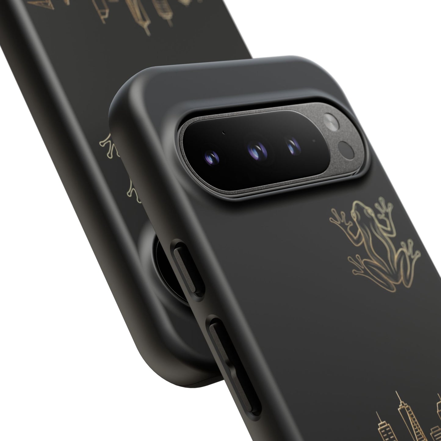 Panamá Skyline Tough Phone Case in black