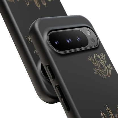 Panamá Skyline Tough Phone Case in black