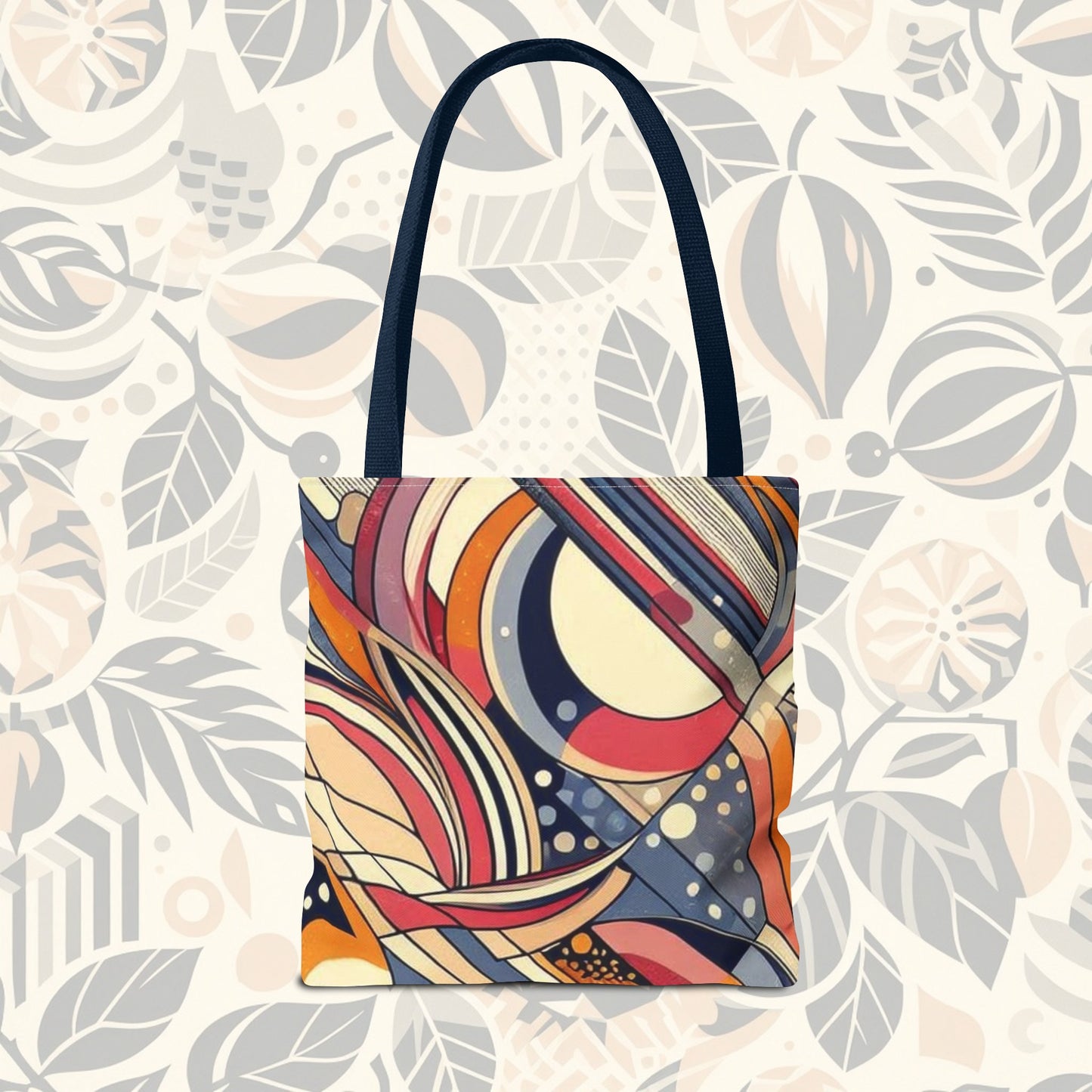 En círculos: bolso de mano con arcoíris de colores
