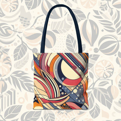 En círculos: bolso de mano con arcoíris de colores