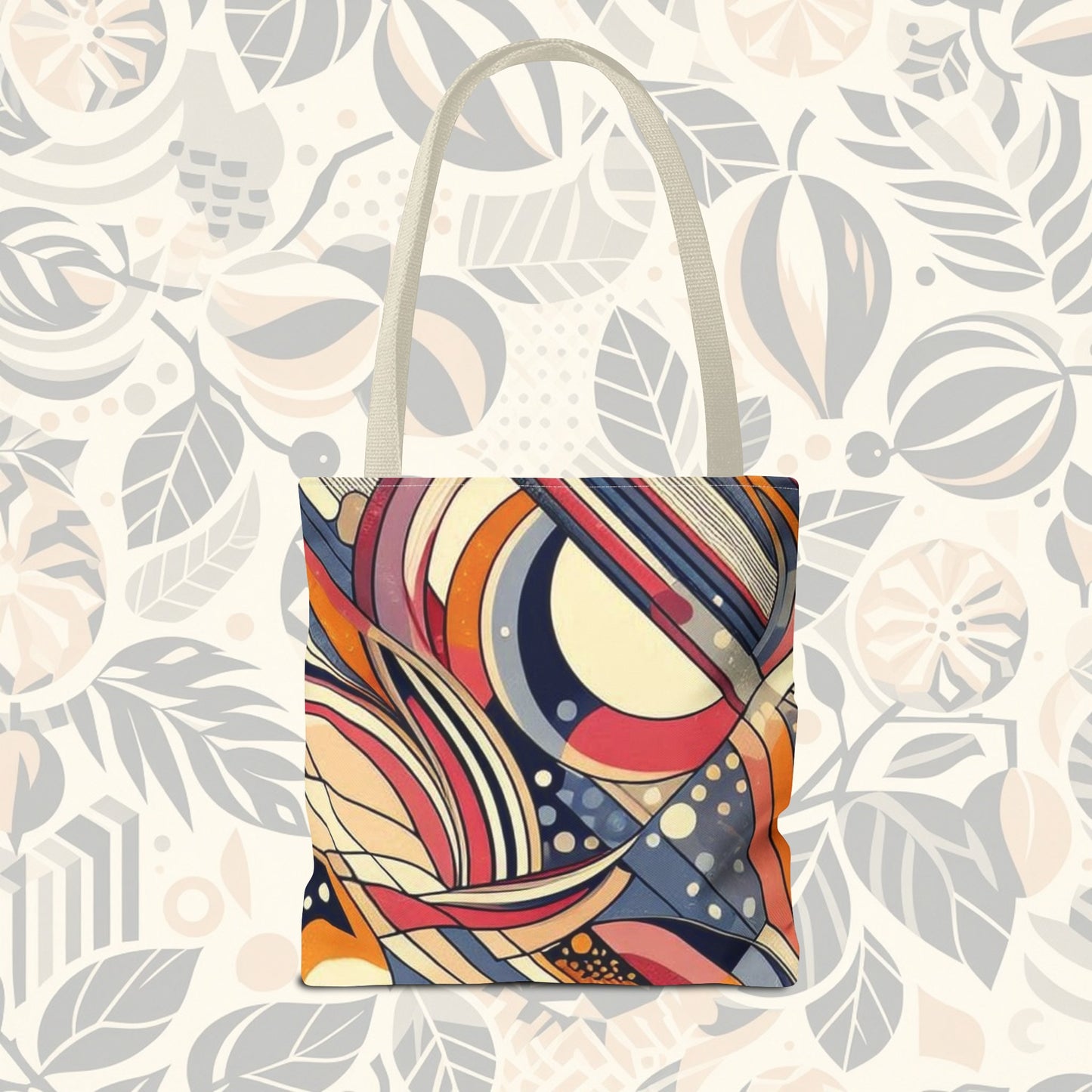 En círculos: bolso de mano con arcoíris de colores