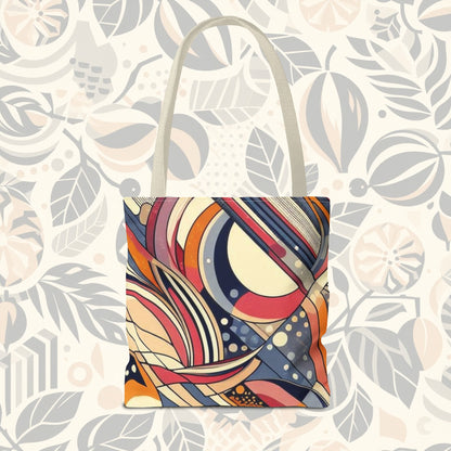 En círculos: bolso de mano con arcoíris de colores