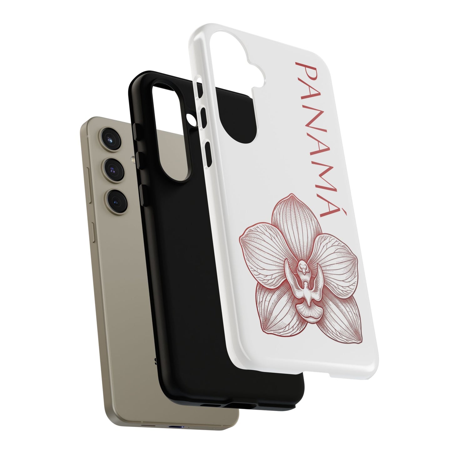 Panamá Flor del Espíritu Santo Tough Phone Case — Tropical Floral Protective Cover