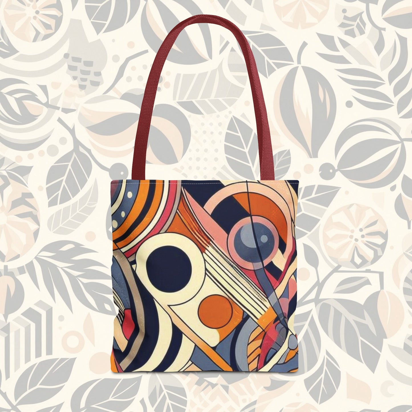 En círculos: bolso de mano con arcoíris de colores