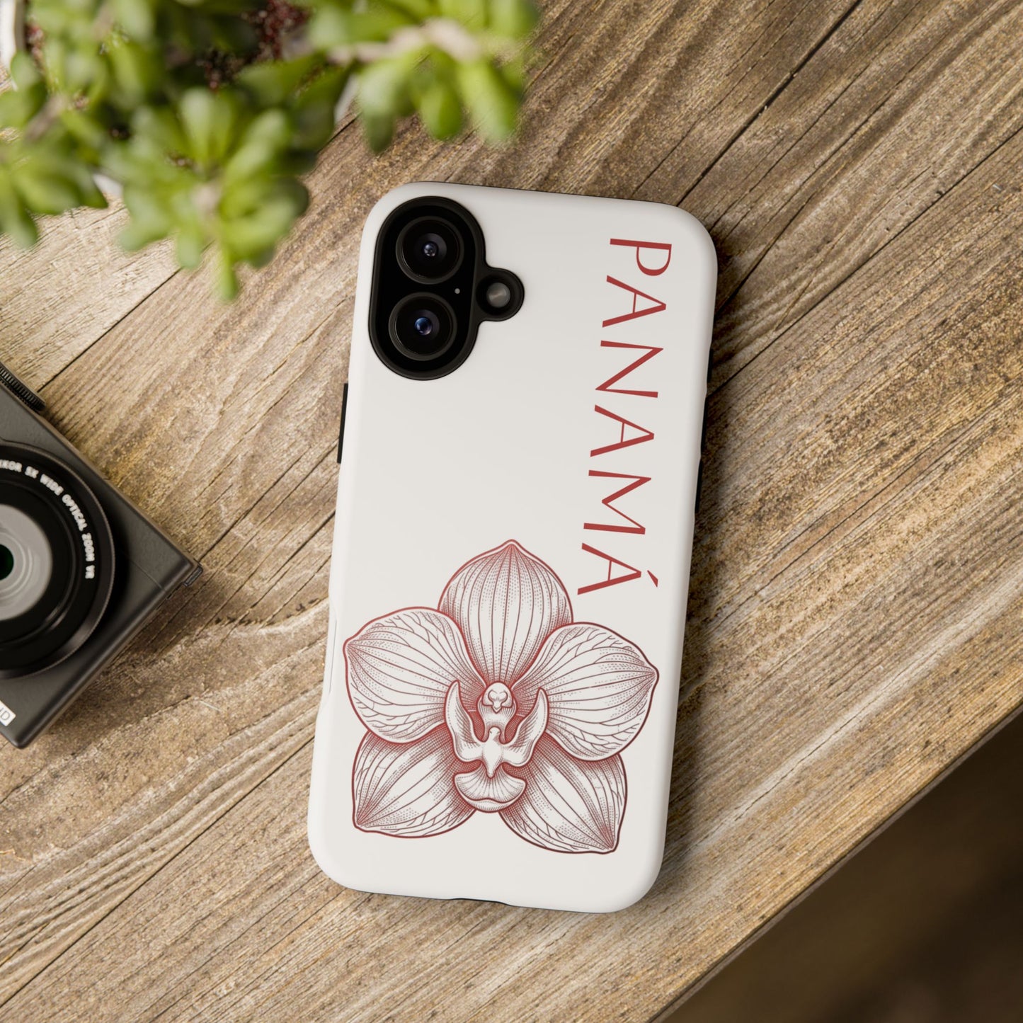 Panamá Flor del Espíritu Santo Tough Phone Case — Tropical Floral Protective Cover