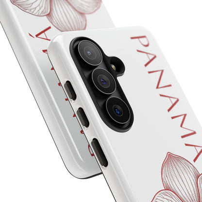 Panamá Flor del Espíritu Santo Tough Phone Case — Tropical Floral Protective Cover
