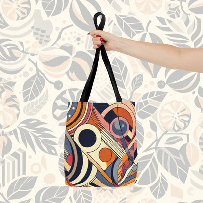 En círculos: bolso de mano con arcoíris de colores