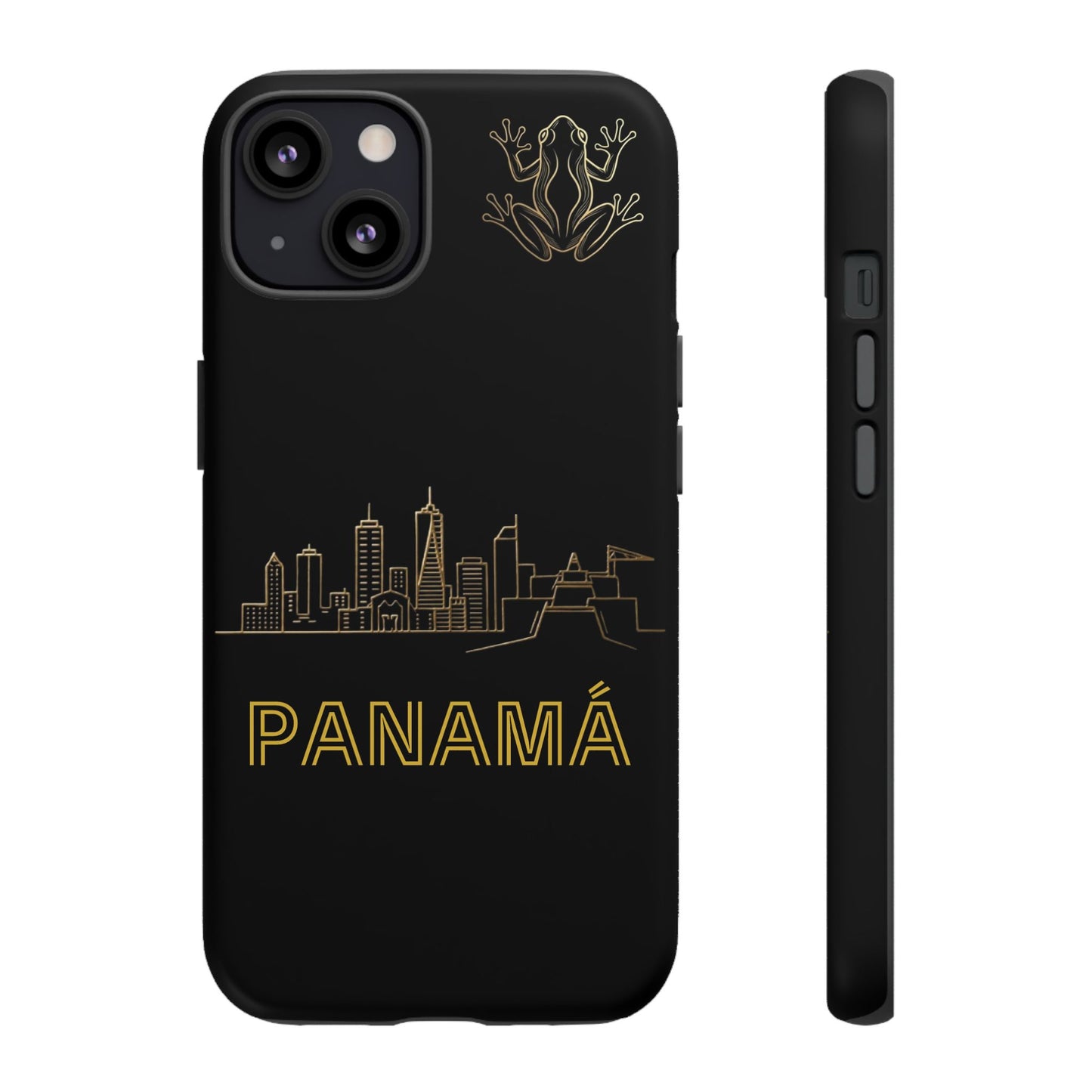 Panamá Skyline Tough Phone Case in black