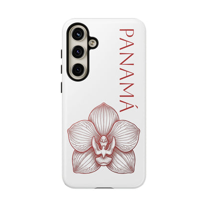 Panamá Flor del Espíritu Santo Tough Phone Case — Tropical Floral Protective Cover