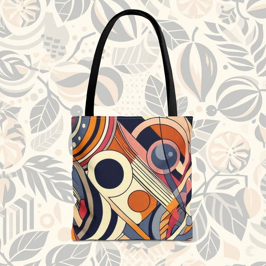 En círculos: bolso de mano con arcoíris de colores