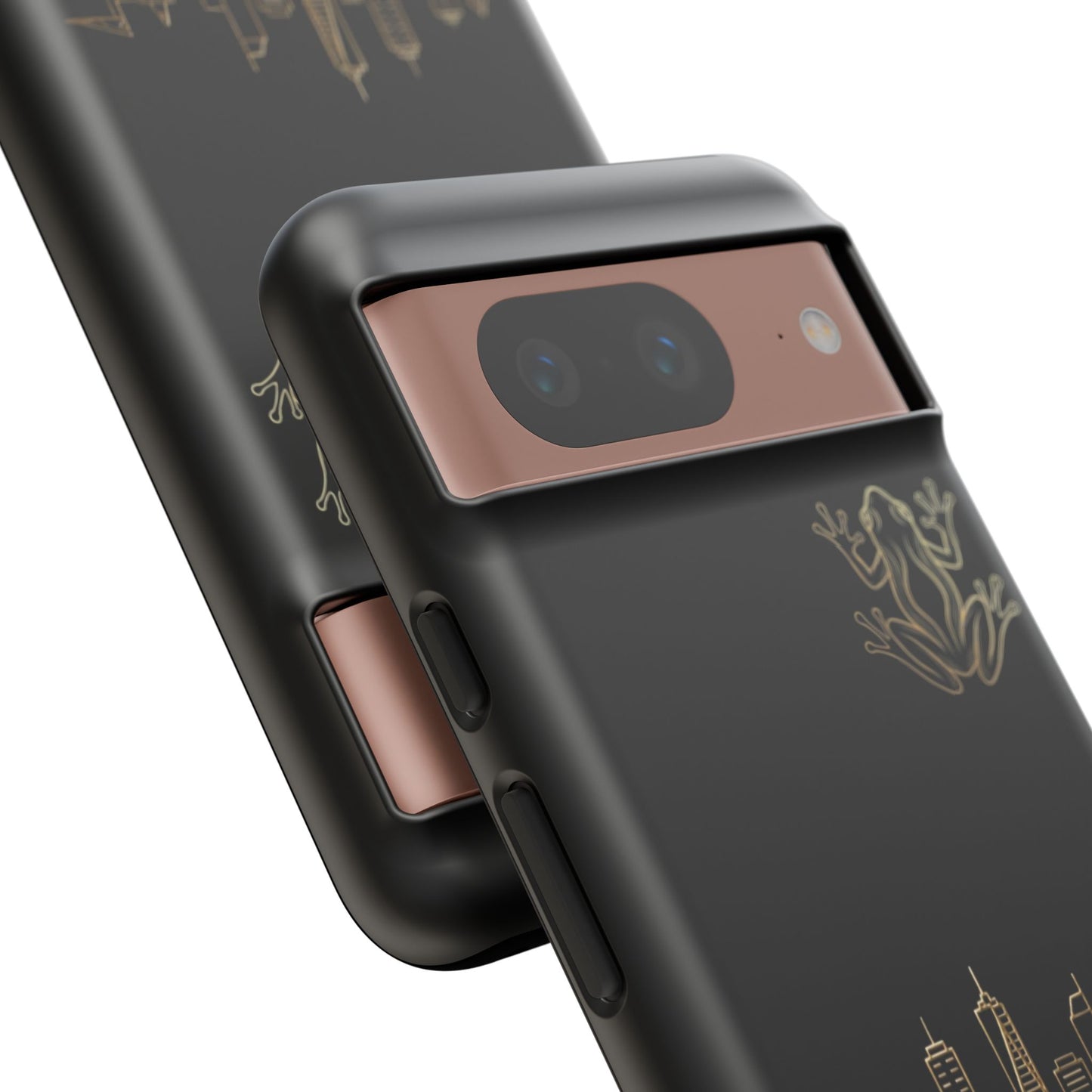 Panamá Skyline Tough Phone Case in black