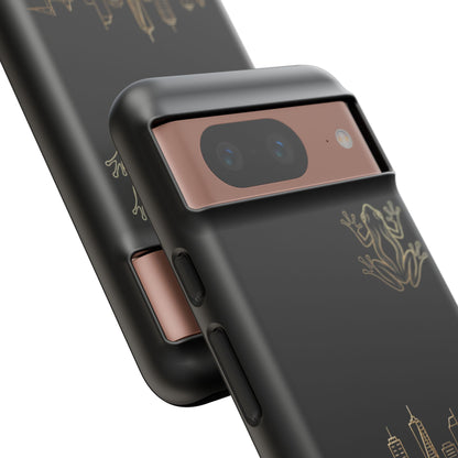 Panamá Skyline Tough Phone Case in black